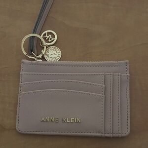 Anne Klein Blush Card Holder with Gold Accents